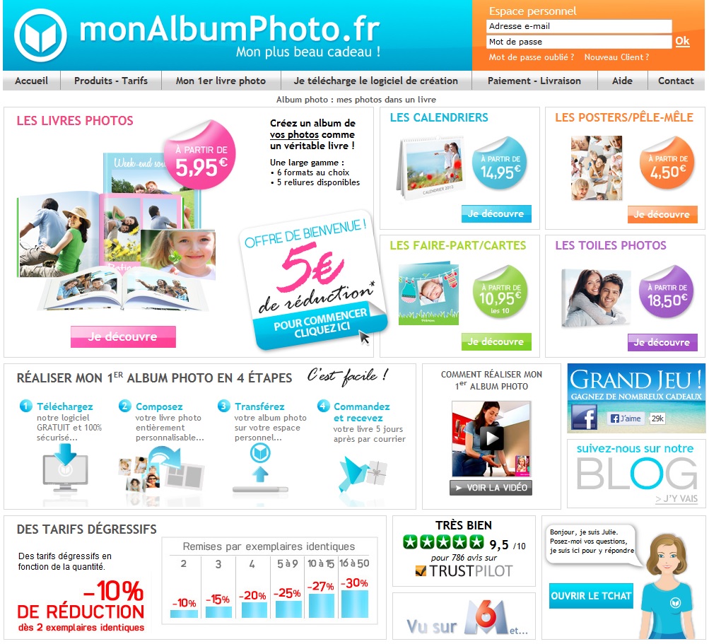 Test livre photo monalbum.fr - Page d'accueil