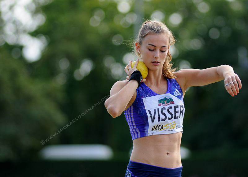 Décastar 2015 - Heptathlon - Lancer de Poids - Nadine Visser