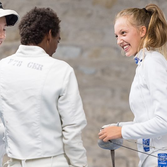 Escrime Bordeaux (3) Challenge international Bordeaux - Escrime - Épée - Axelle Wasiak - Sarah Lurye - Nelson Waterloos