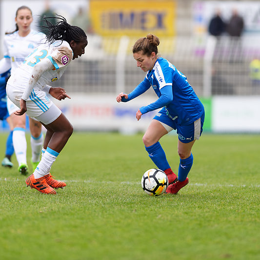 Soyaux-Marseille D1 (18) Soyaux-Marseille - Football - Championnat D1 Féminine - Laura Bourgoin - Hawa Cissoko