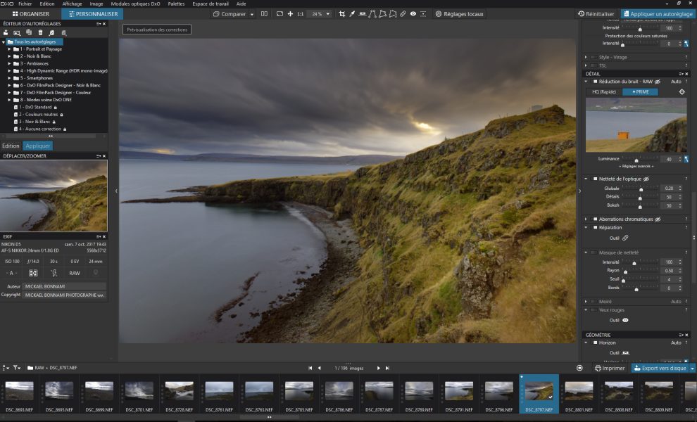 DXO Photolab -Logiciel - Post-traitement