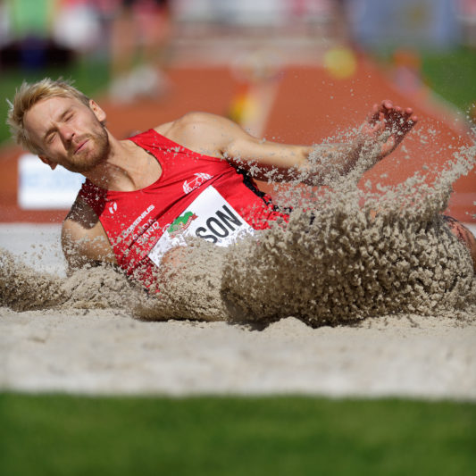 Decastar 2018 (16) Décastar 2018 - Marcus Nilsson - Longueur - 16 septembre 2018 Kévin Mayer bat le record du monde de décathlon avec 9126 points