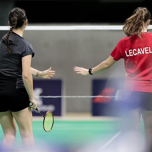 Championnats de France Badminton 202200006 Championnats de France Badminton 2022 - Boulazac - Noémie Lecavelier - Chloé Delattre