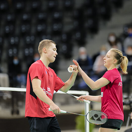 Championnats de France Badminton 202200014 Championnats de France Badminton 2022 - Boulazac - Delphine Delrue - Thom Gicquel