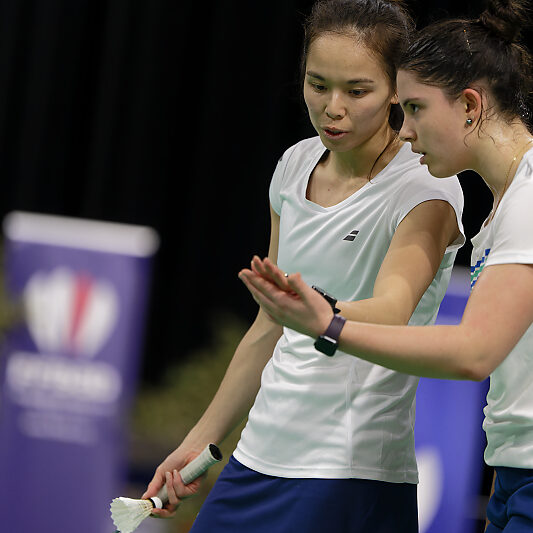 Championnats de France Badminton 202200023 Championnats de France Badminton 2022 - Boulazac - Anne Tran - Margot Lambert